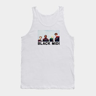 retro black midi Tank Top